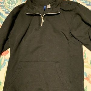 Black 3/4 zip sweater